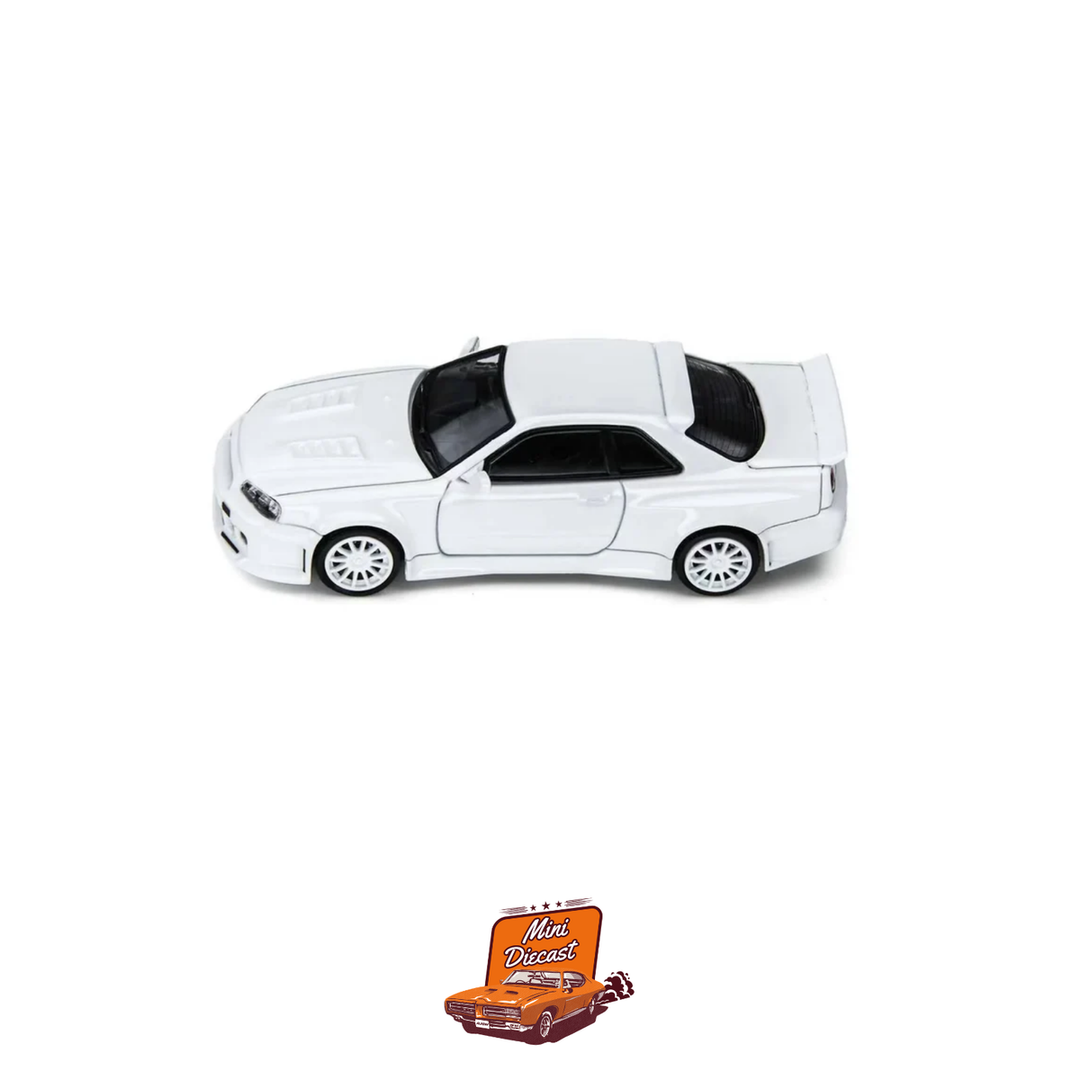 Time Micro × PSC Design Nissan R34 "Smilodon" White (Engineer Edition) (TM648402)