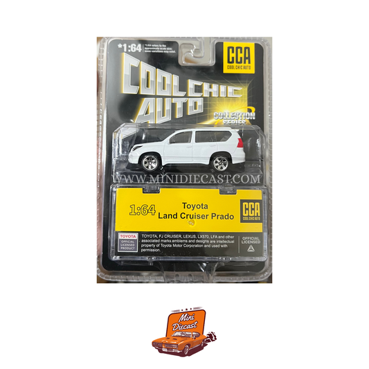 CCA Toyota Land Cruiser Prado White – Blister Pack (With Stackable Display Box)