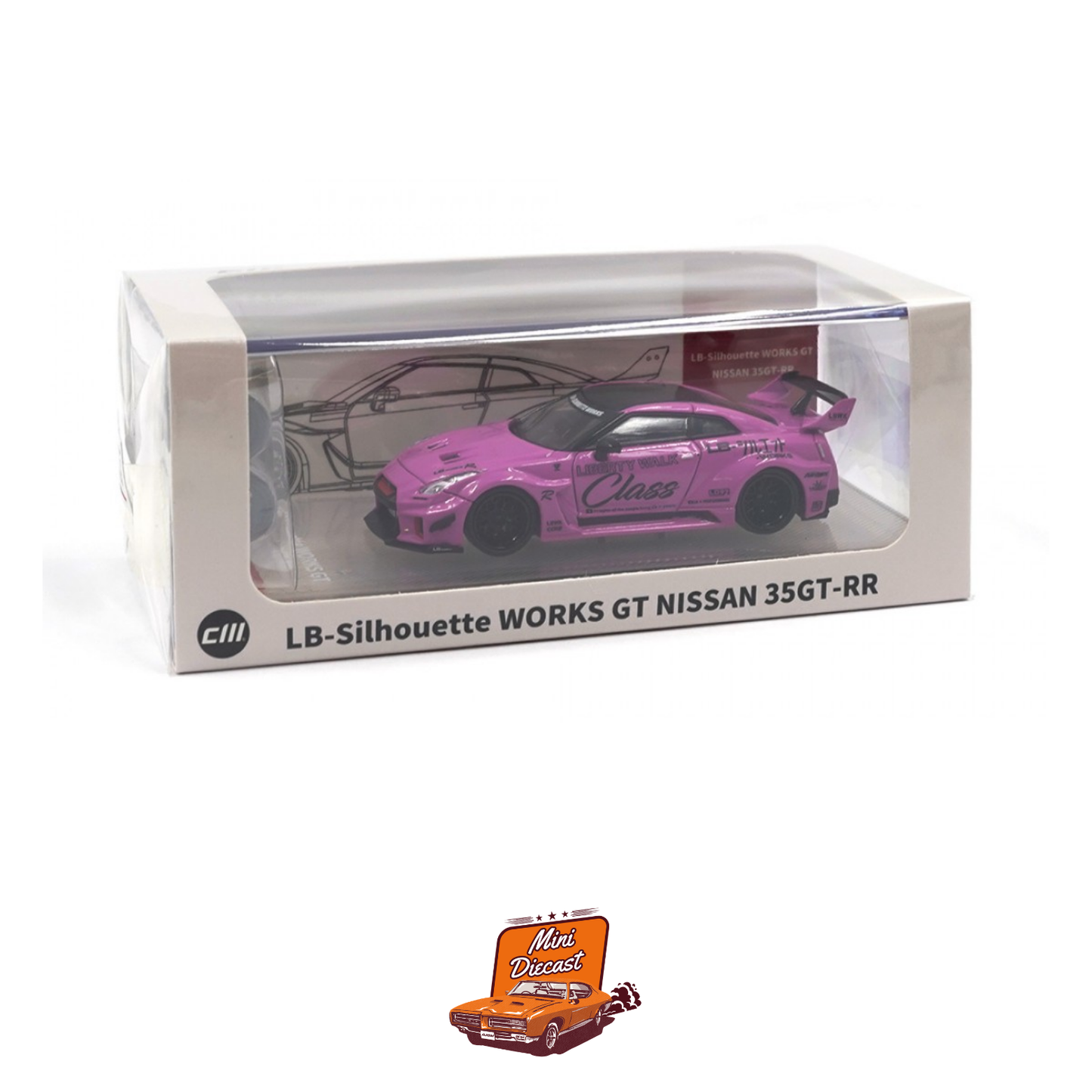 CM Model Nissan LBWK GT35RR (Pink) (CM64-35RR-08)