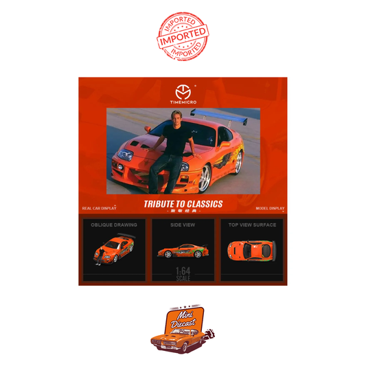 Time Micro Toyota Supra MK4 Brian O’Conner Edition with Figurine (Imported)