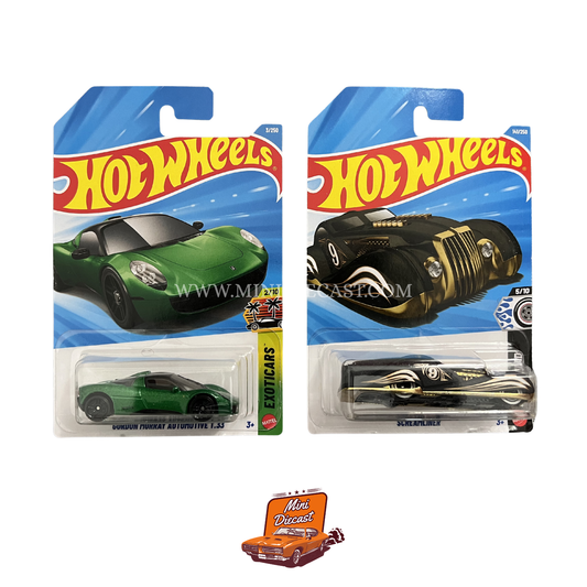Hot Wheels Mainline (Set of 2) – Gordon Murray Automotive T.33 / Screamliner