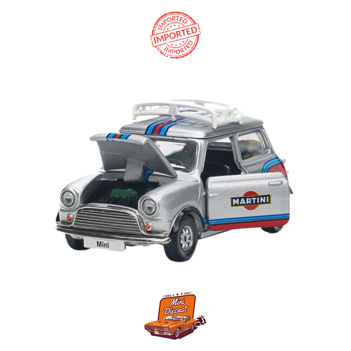 Tiny City No.18 Mini Cooper Mk (Silver) 1:50 Scale