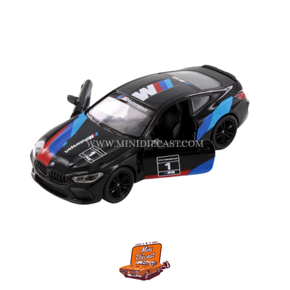 Kinsmart BMW M8 Competition Coupe (Livery Edition) – 1:38 Scale Black