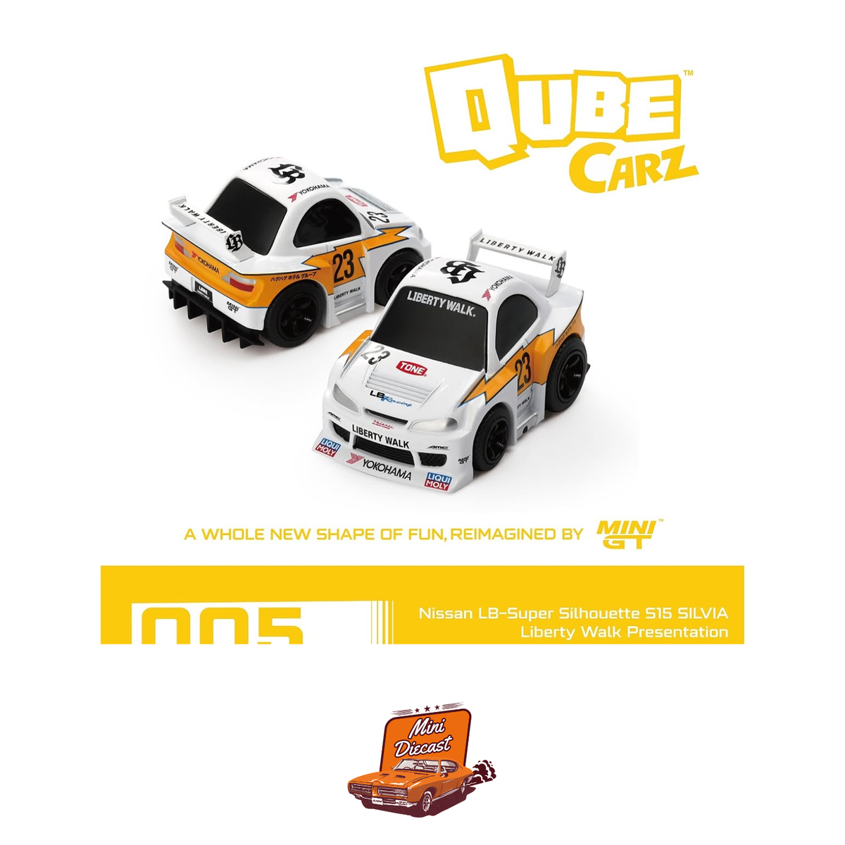 QubeCarz by MINI GT – Set of 6 – 001 to 006 (Imported)