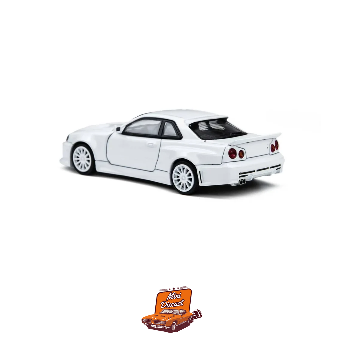 Time Micro × PSC Design Nissan R34 "Smilodon" White (Engineer Edition) (TM648402)