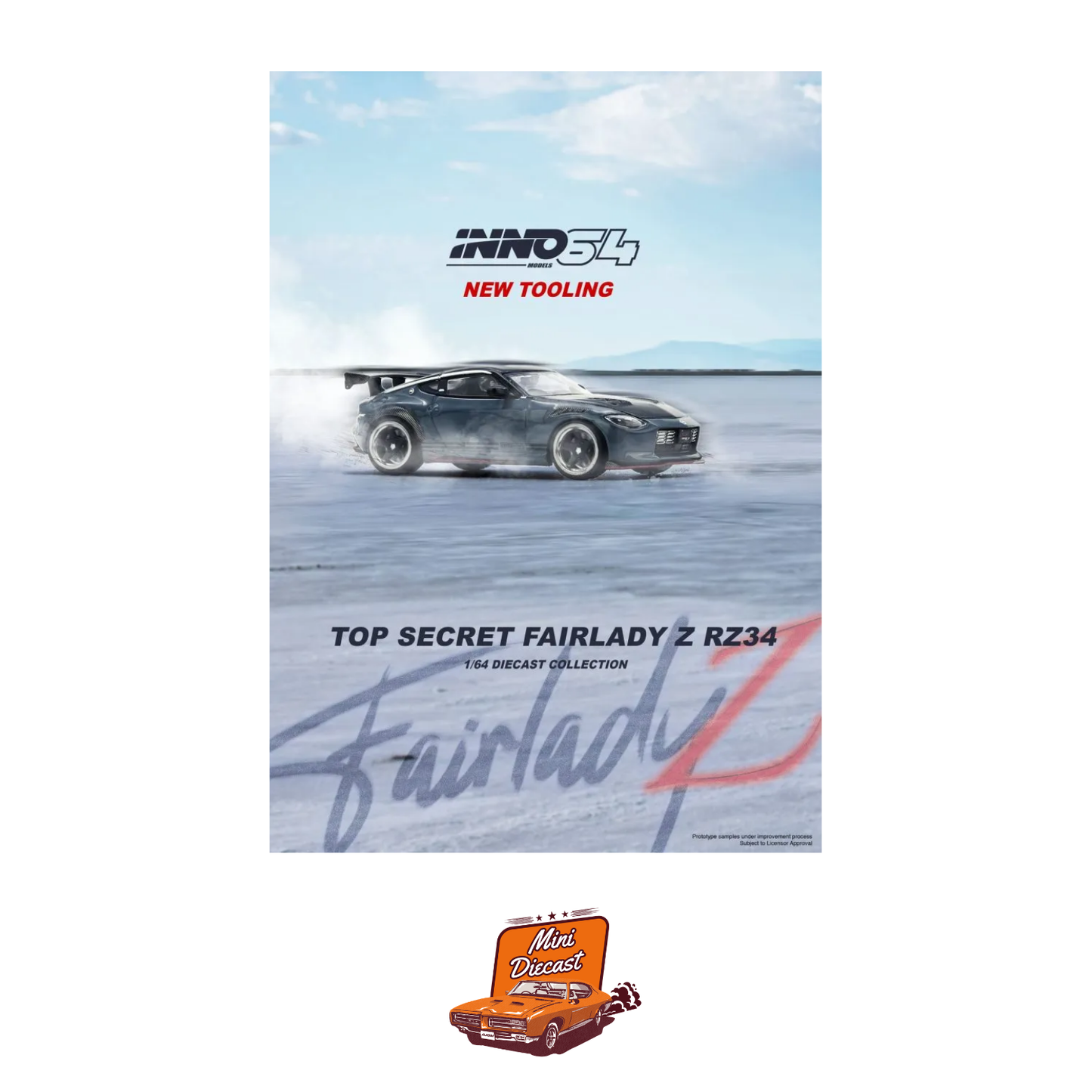 INNO64 Top Secret Fairlady Z (RZ34) Stealth Gray IN64-Z34TS-SG