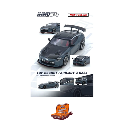INNO64 Top Secret Fairlady Z (RZ34) Stealth Gray IN64-Z34TS-SG