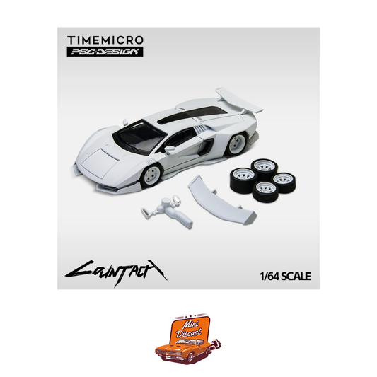Time Micro Lamborghini Countach LPI800-4 Grey White LHD (TM647702)