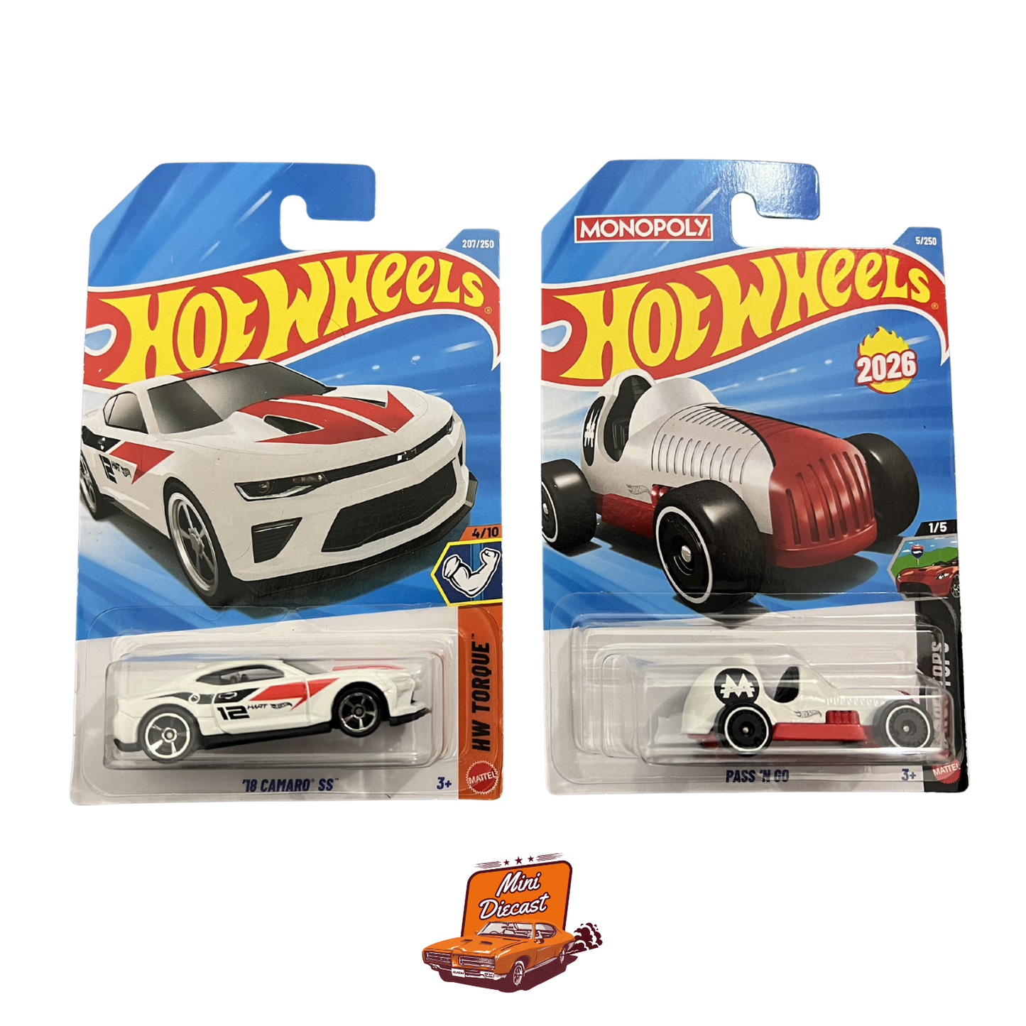 Hot Wheels Mainline (Set of 2) – '18 Camaro SS / Pass'N Gasser