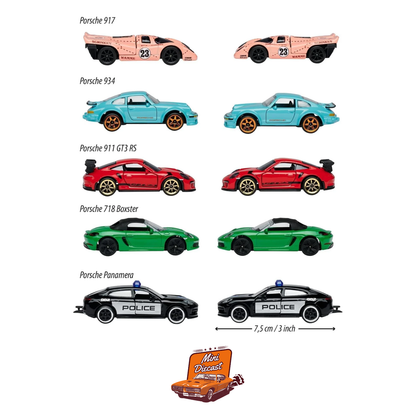Majorette Porsche Edition – 5 Cars Gift Pack