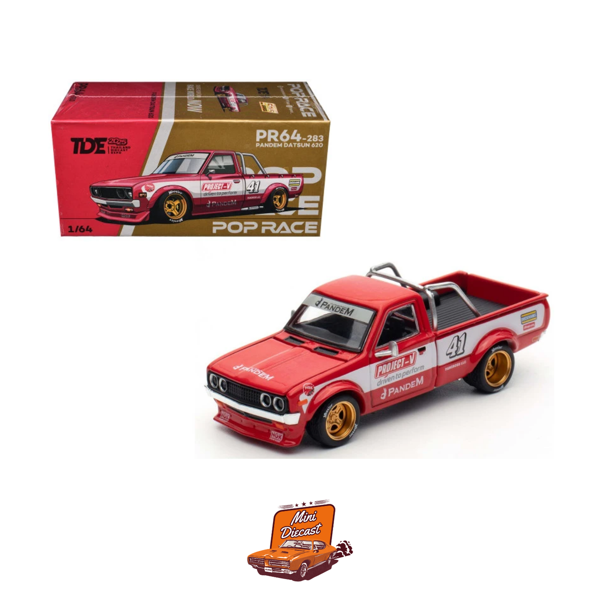 Pop Race Pandem Datsun 620 TDE 2025 Thailand Diecast Expo PR64-283