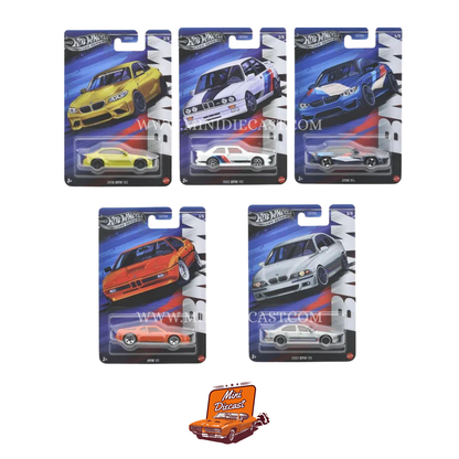 Hot Wheels Silver Series BMW M Cars – Set of 5