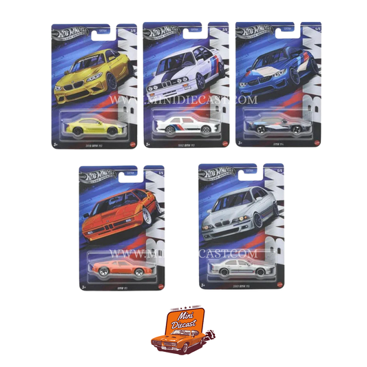 Hot Wheels Silver Series BMW M Cars – Set of 5