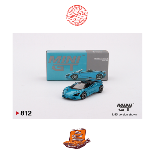 Mini GT #812 McLaren 750S Spider (Belize Blue)