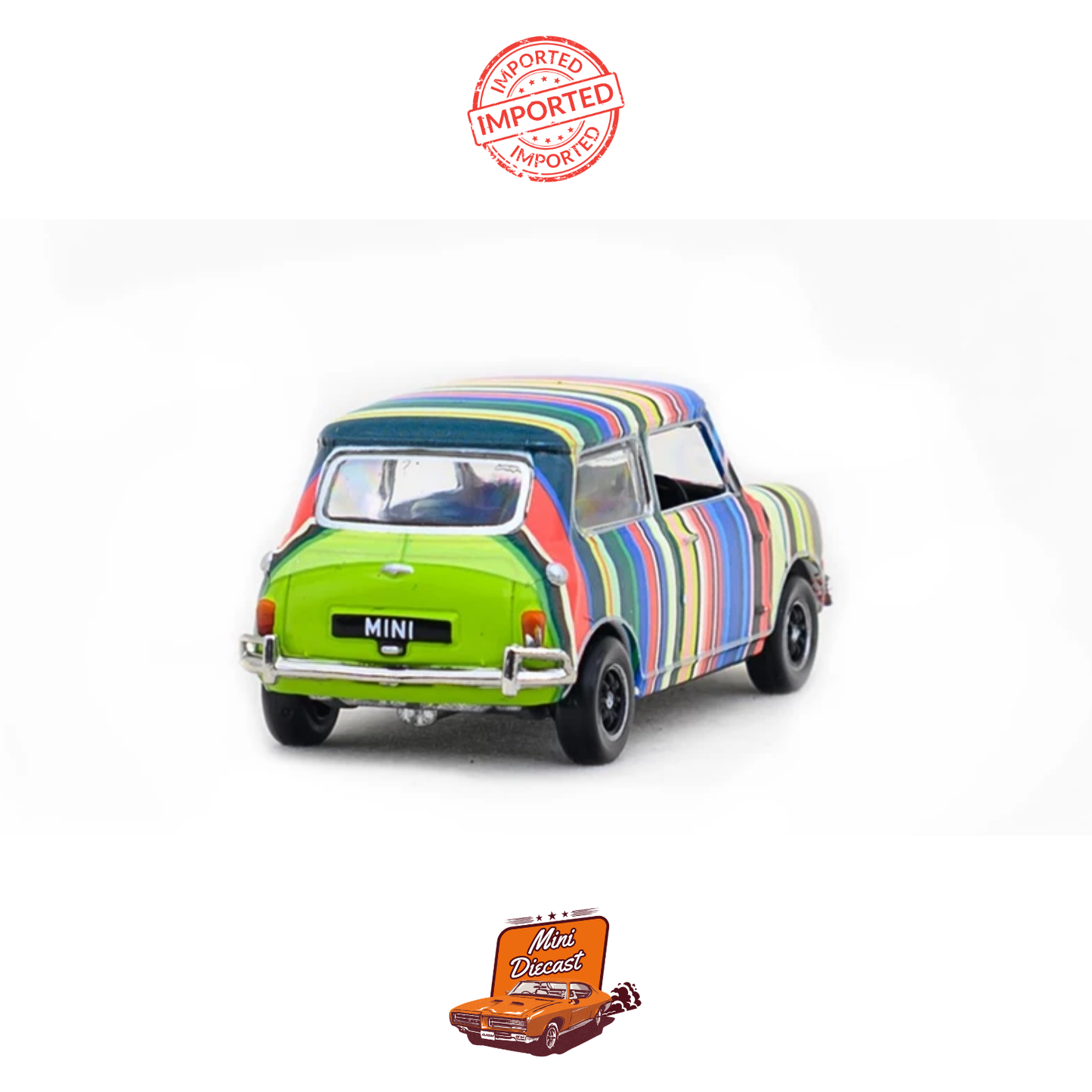 Tiny City Art Car – Coloured Stripes 1:50 Scale