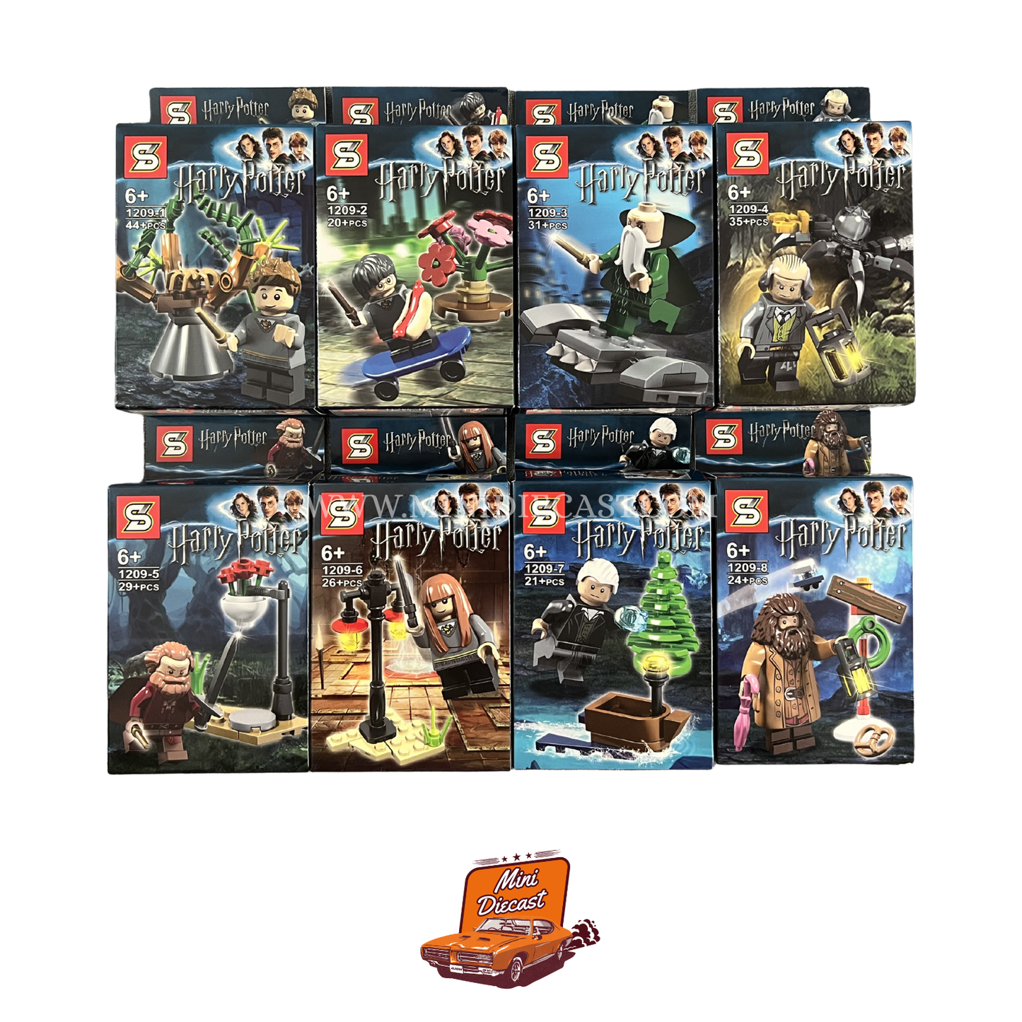Sheng Yuan Harry Potter Mini Figurines – Set of 8 Boxes (8 Figurines) (Imported)