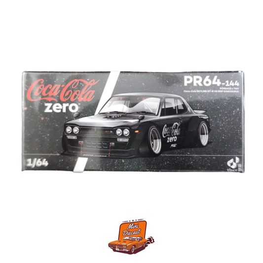 Pop Race x Tiny Coca-Cola Skyline GT-R V8 Drif (Hakosuka) PR64-144