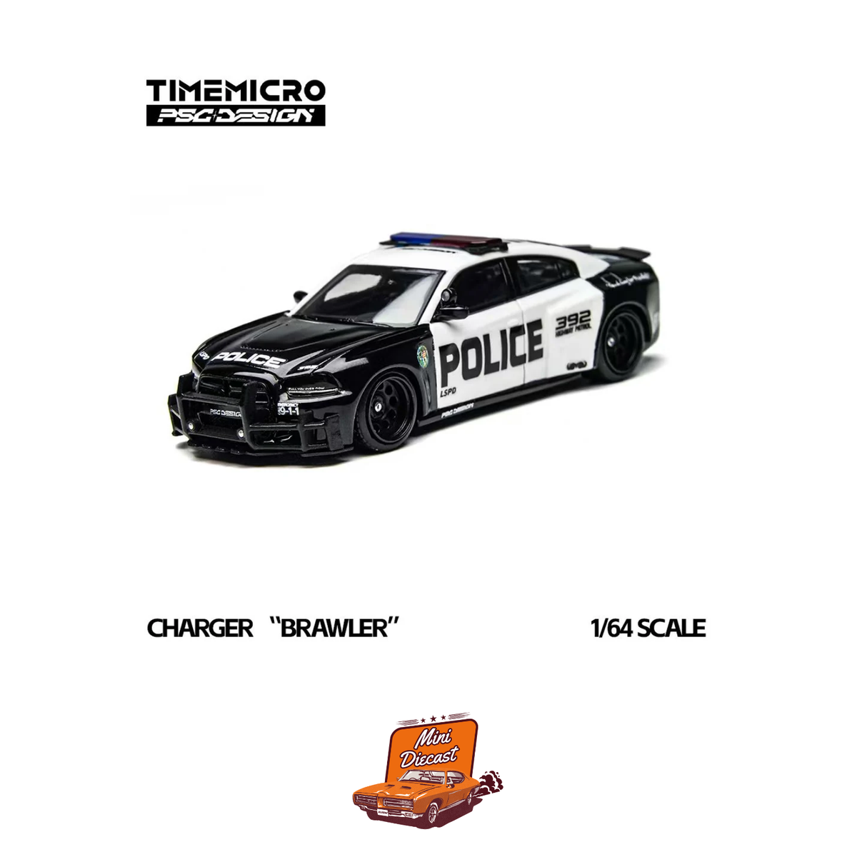 Time Micro X PSC DESIGN Charger "Brawler" LSPD (TM648201)