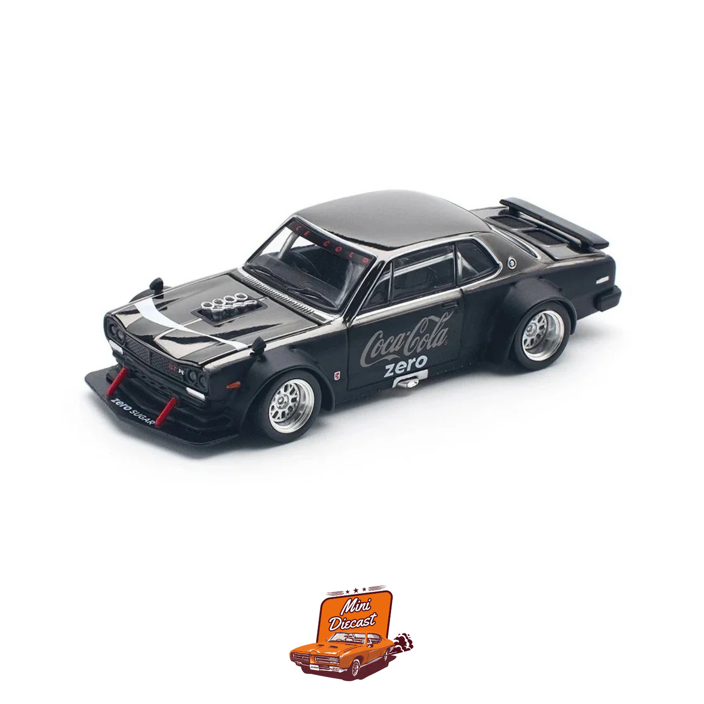 Pop Race x Tiny Coca-Cola Skyline GT-R V8 Drif (Hakosuka) PR64-144