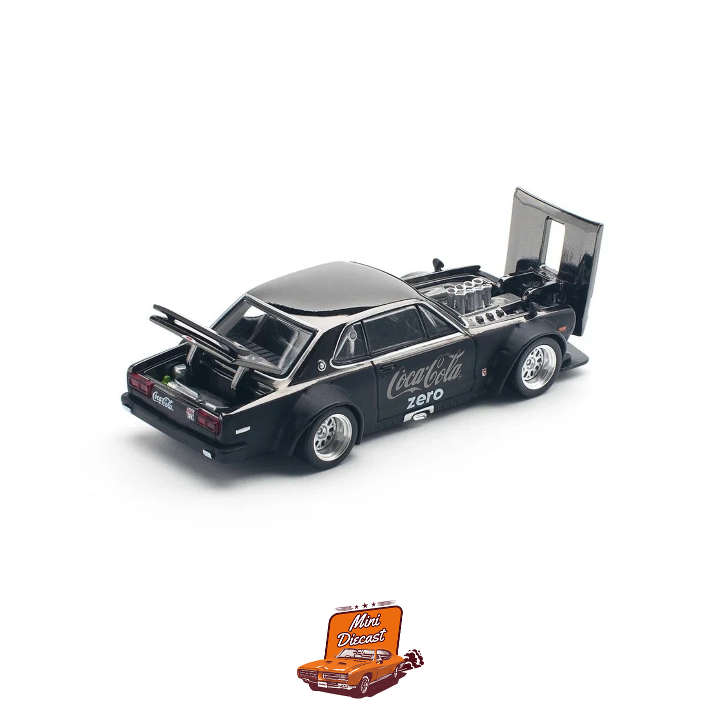 Pop Race x Tiny Coca-Cola Skyline GT-R V8 Drif (Hakosuka) PR64-144