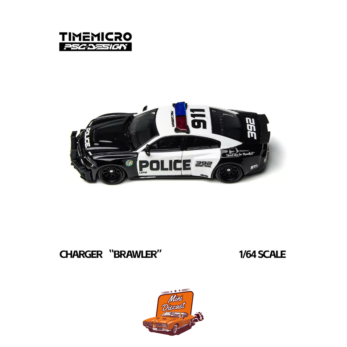 Time Micro X PSC DESIGN Charger "Brawler" LSPD (TM648201)