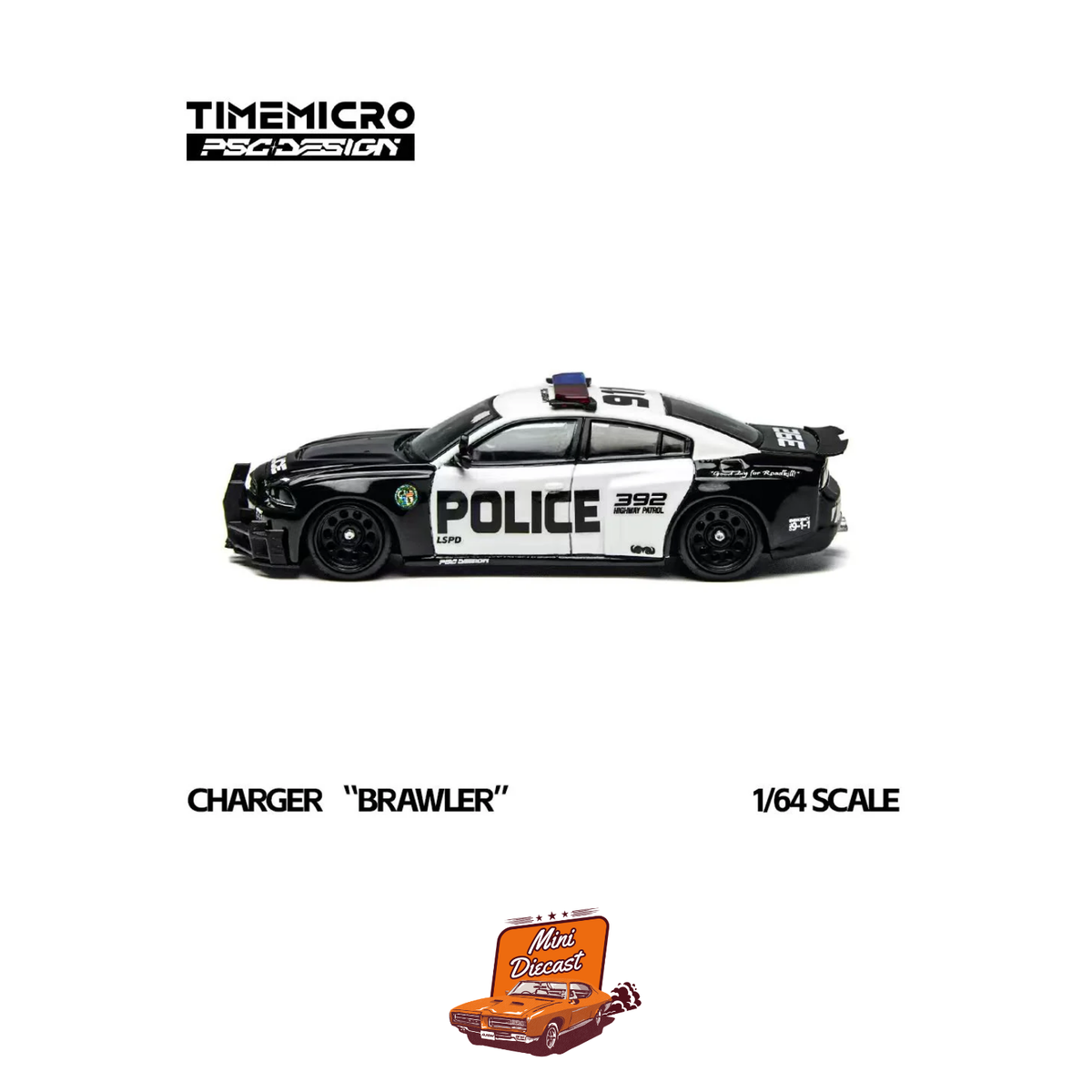 Time Micro X PSC DESIGN Charger "Brawler" LSPD (TM648201)