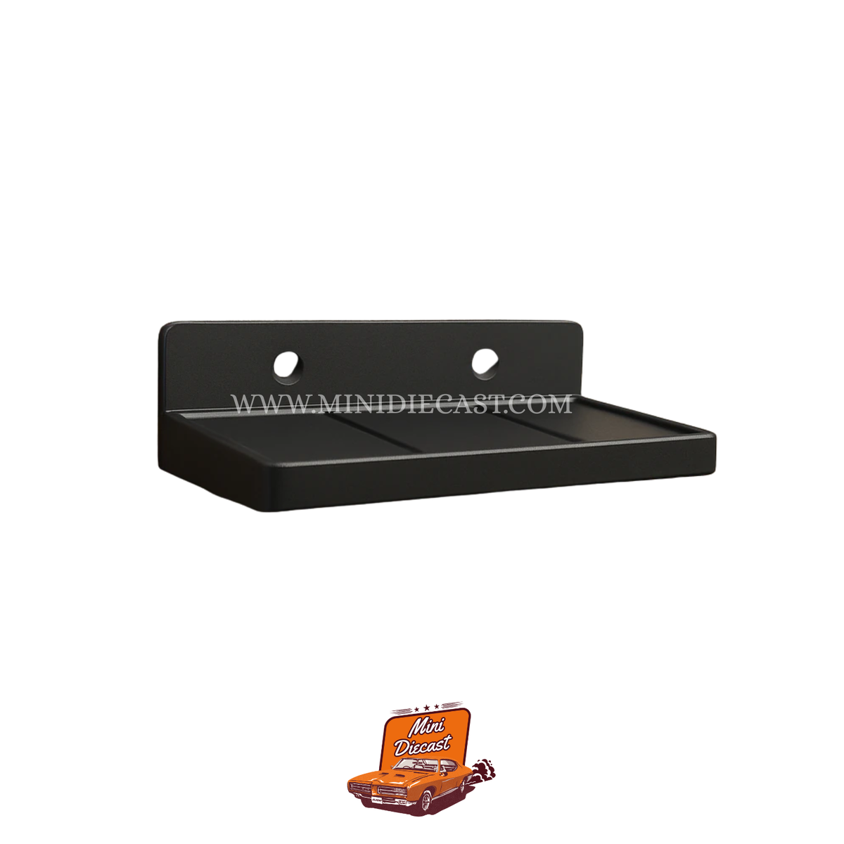 1:64 Diecast Car Wall Mounted Display Stand 3D Printed - Single - Black
