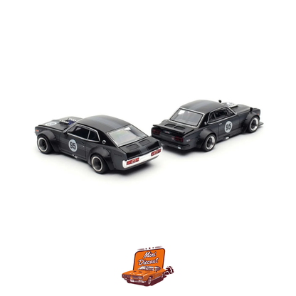 Pop Race Skyline GT-R V8 Drift Hakosuka & Datsun Laurel C130 Set (2025 HK Toy Car Salon Exclusive) (2 Cars)