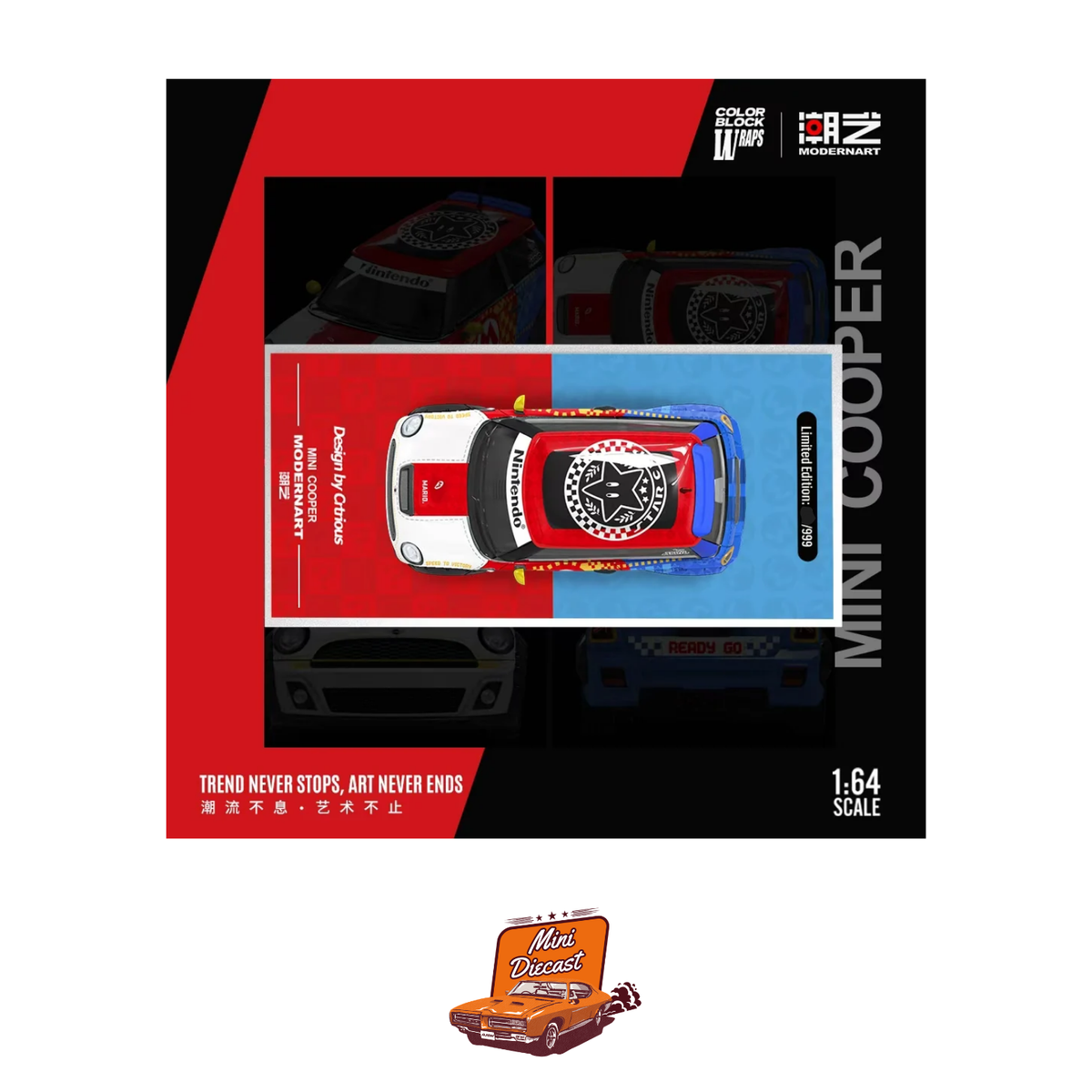 ModernArt Mini Cooper Super Mario Livery (MD643645)