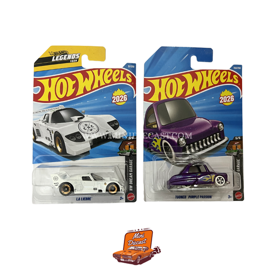 Hot Wheels Mainline (Set of 2) – La Liebre / Tooned™ Purple Passion