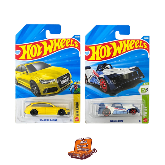 Hot Wheels Mainline (Set of 2) – ’17 Audi RS 6 Avant / Voltage Spike