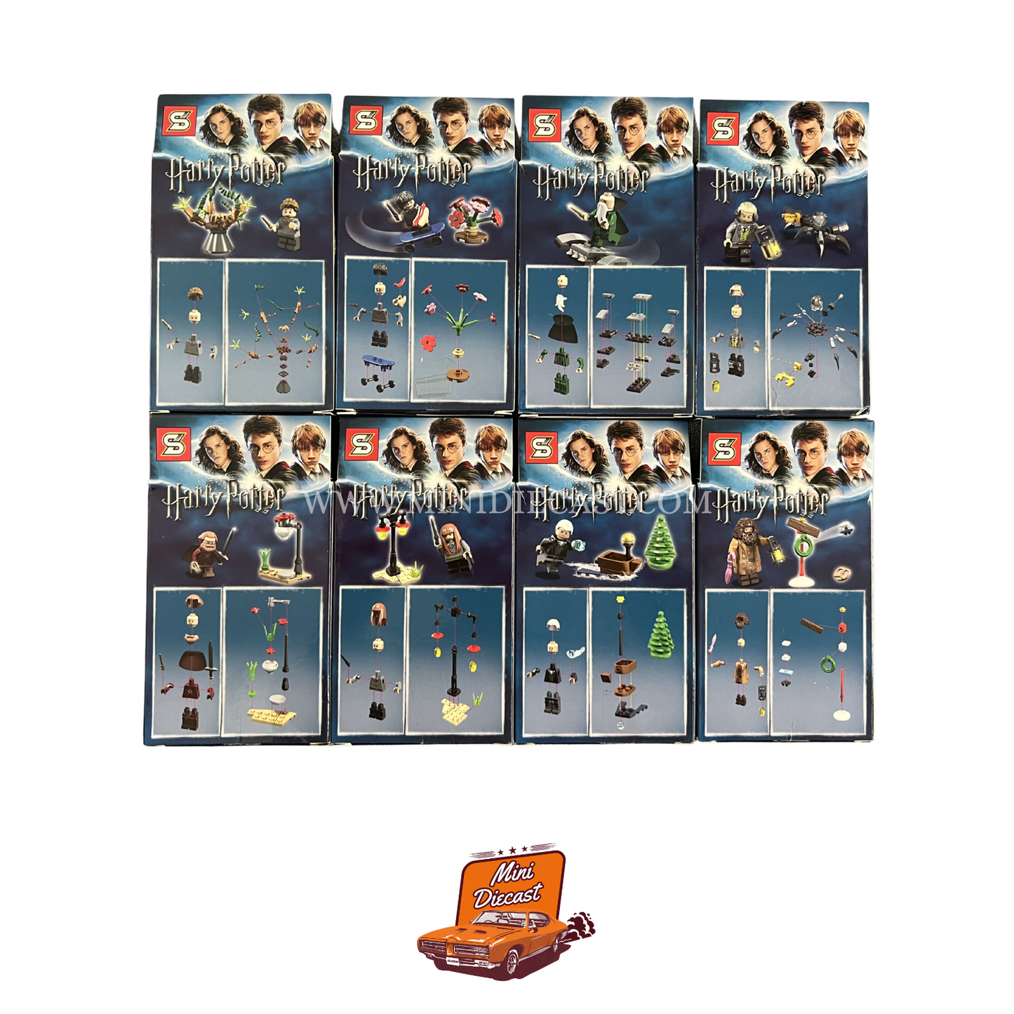 Sheng Yuan Harry Potter Mini Figurines – Set of 8 Boxes (8 Figurines) (Imported)