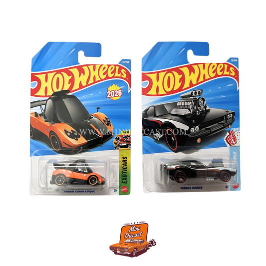 Hot Wheels Mainline (Set of 2) – Pagani Zonda Cinque / Rodger Dodger