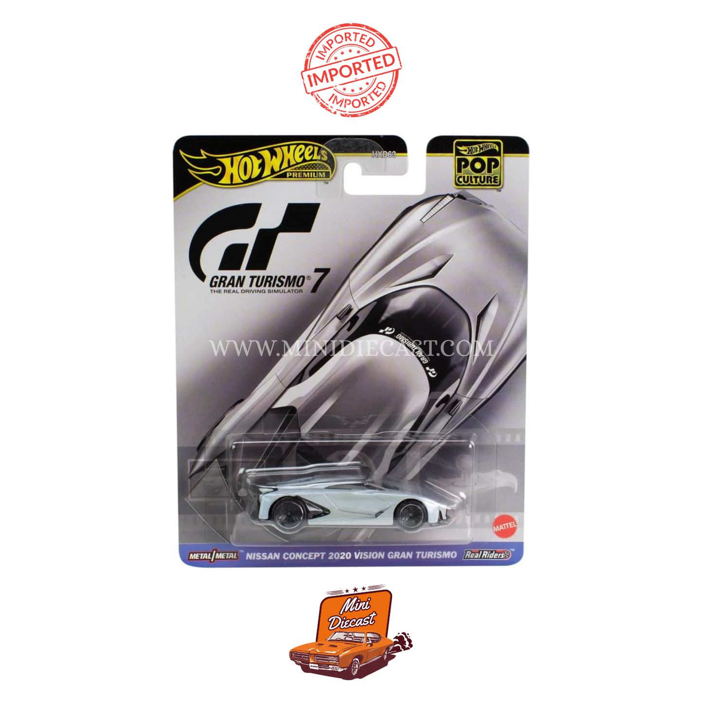 Hot Wheels Premium Pop Culture – Nissan Concept 2020 Vision Gran Turismo (Imported)