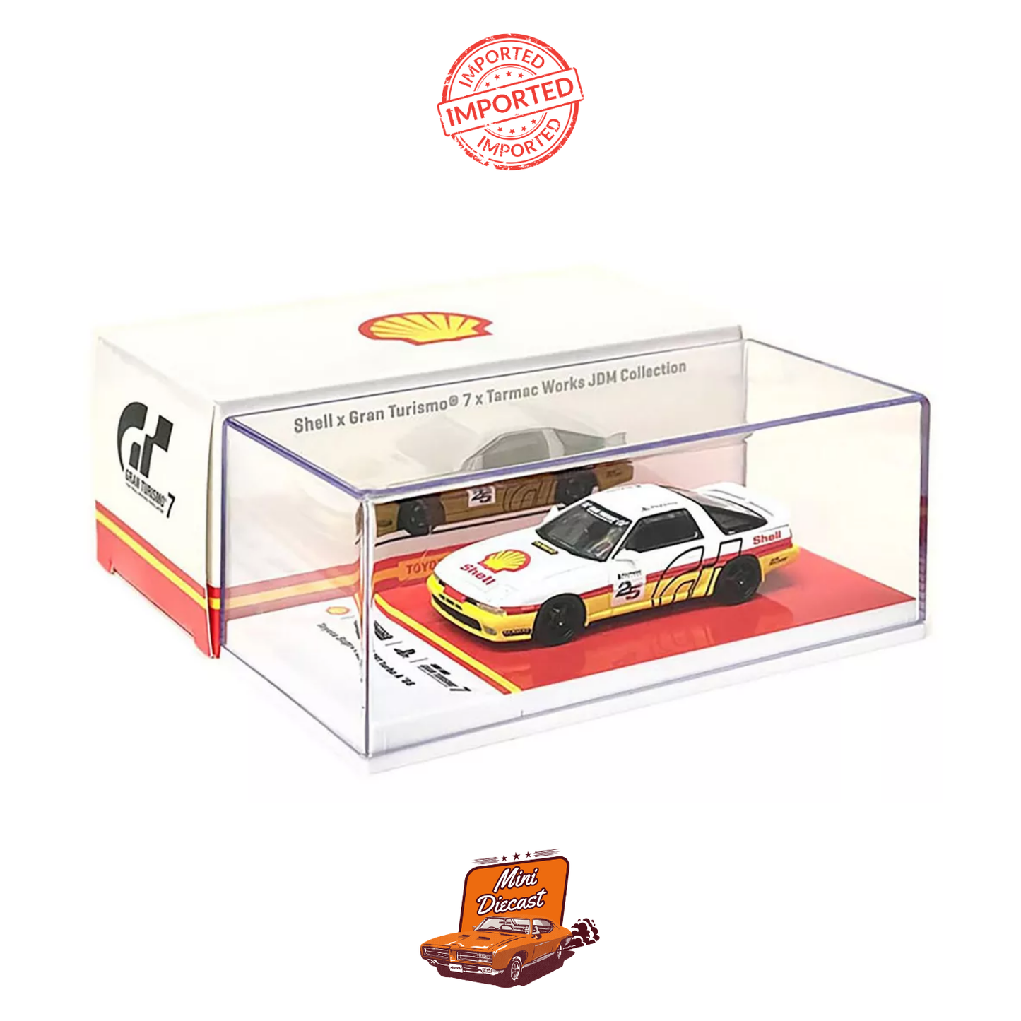 Shell x Gran Turismo 7 PlayStation x Tarmac Works JDM Collection Toyota Supra 3.0GT Turbo A ’88 (Special Edition) (Unsealed)