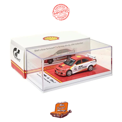 Shell x Gran Turismo 7 PlayStation x Tarmac Works JDM Collection Mitsubishi Lancer Evolution V GSR '98 (Unsealed)