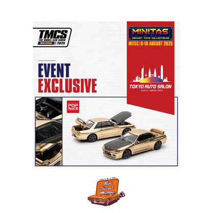 Pop Race Nissan Skyline GT-R (R32) Gold 2025 Kuala Lumpur Tokyo Auto Salon (PR64-190)