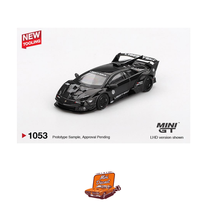 Mini GT #1053 Lamborghini LB-Silhouette WORKS Murciélago GT Evo Black (China Imported)