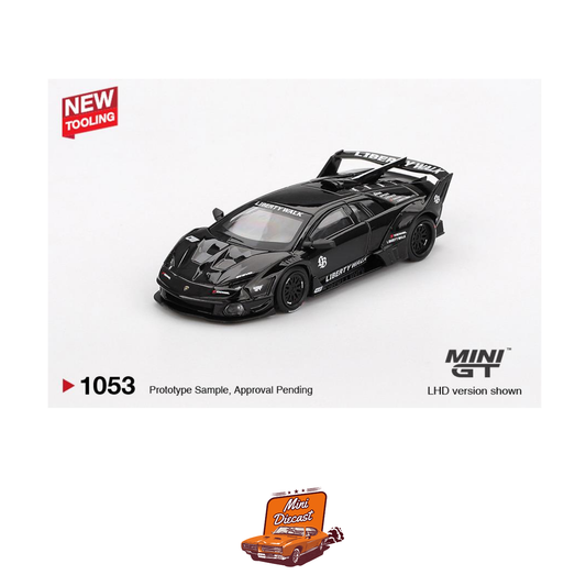 Mini GT #1053 Lamborghini LB-Silhouette WORKS Murciélago GT Evo Black (China Imported)