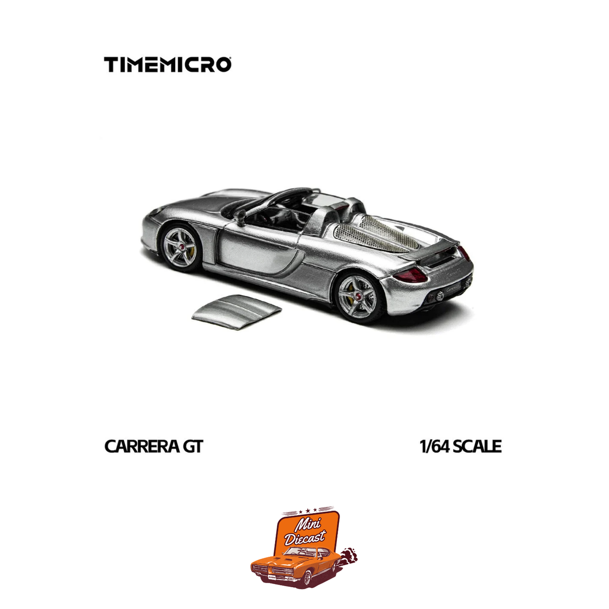 Time Micro Porsche Carrera GT Silver (TM645912) (Logo Decal Provided Separately)