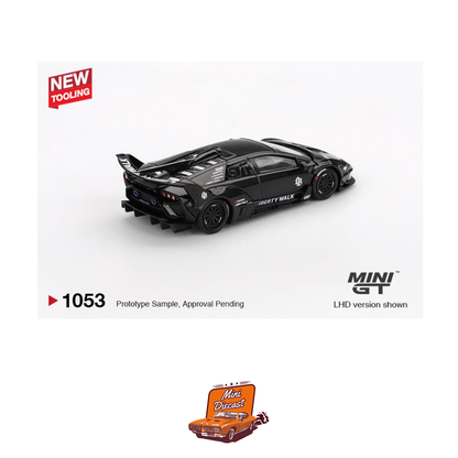 Mini GT #1053 Lamborghini LB-Silhouette WORKS Murciélago GT Evo Black (China Imported)