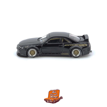 INNO64 Nissan GT-R (BCNR33) PANDEM Rocket Bunny Black IN64-R33P-BLA