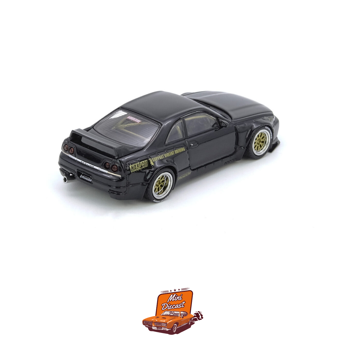 INNO64 Nissan GT-R (BCNR33) PANDEM Rocket Bunny Black IN64-R33P-BLA
