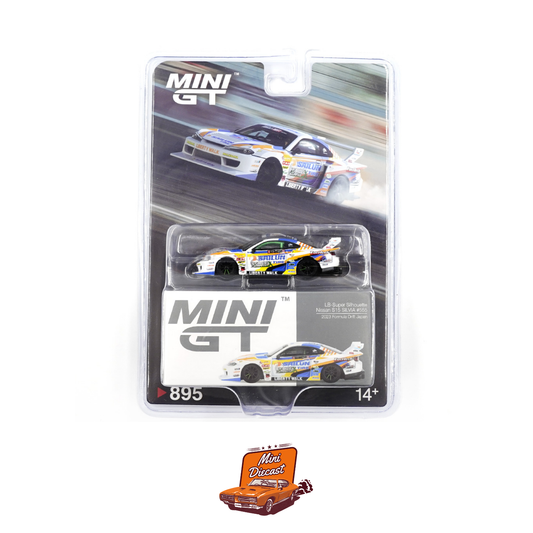 Damaged Blister - Mini GT #895 Nissan LB-Super Silhouette S15 Silvia #555 2023 Formula Drift Japan (Blister Pack) (Imported)