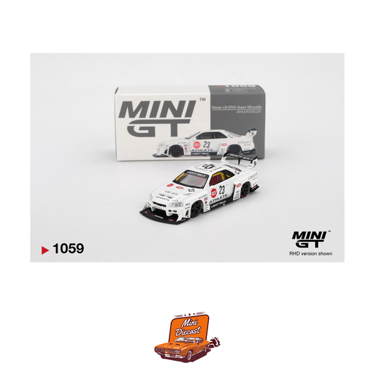 Mini GT #1059 Nissan LB-ER34 Super Silhouette ATHLETE/COLLET (Imported)