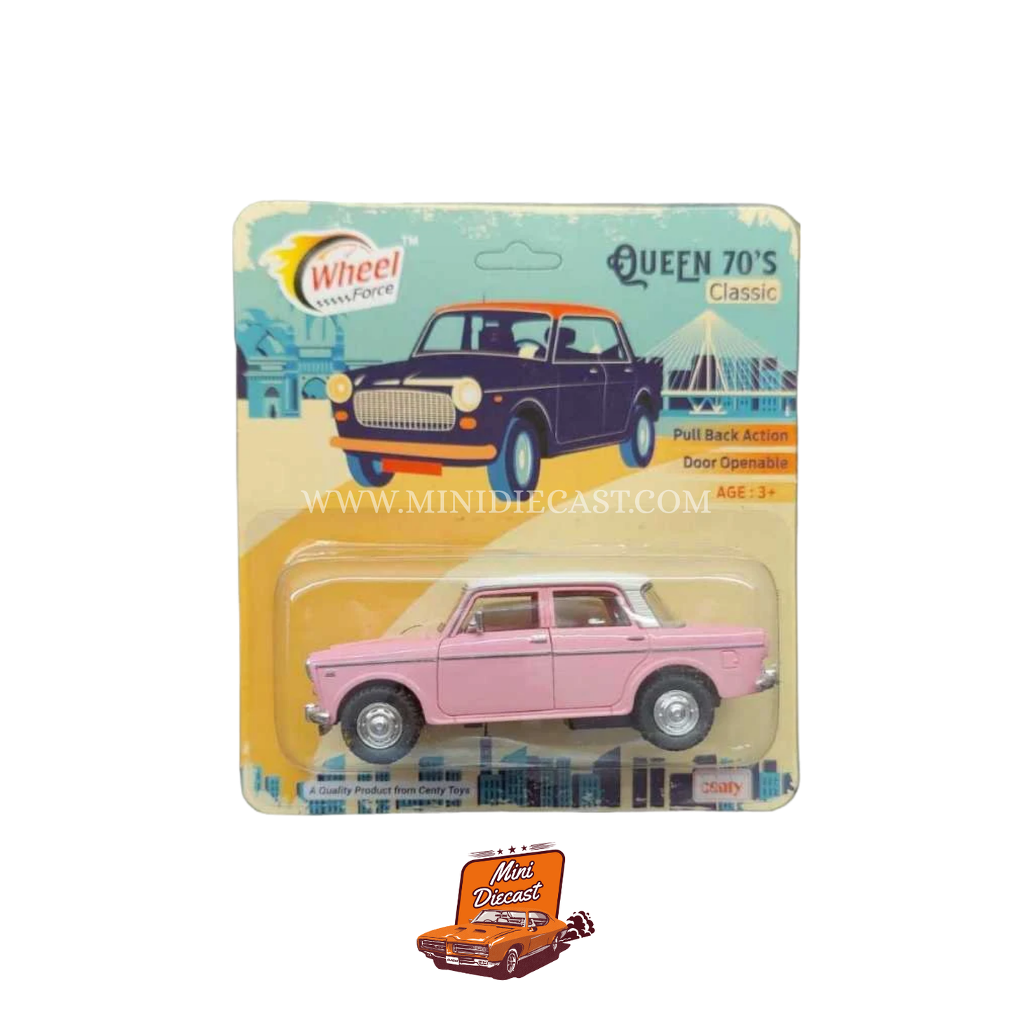 Centy Toys Fiat Queen 70’s Padmini – Pink