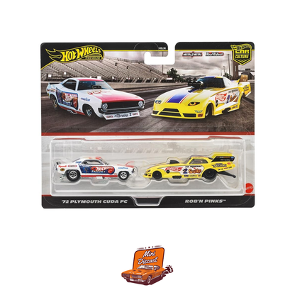 Hot Wheels Premium Car Culture 2-Pack – ’72 Plymouth Cuda FC & Rob’n Pinks