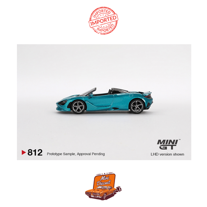 Mini GT #812 McLaren 750S Spider (Belize Blue)