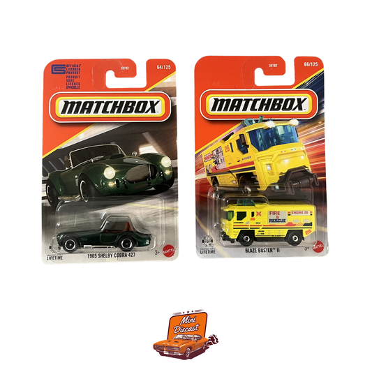 Matchbox (Set of 2) – 1965 Shelby Cobra 427 / Blaze Buster™ II