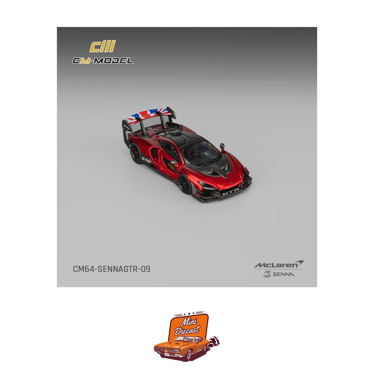 CM Model McLaren Senna GTR Metallic Red (CM64-SennaGTR-09)